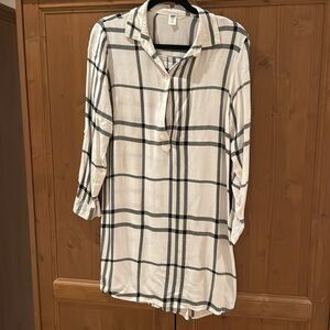 EUc soft Old Navy checkered flanel dress